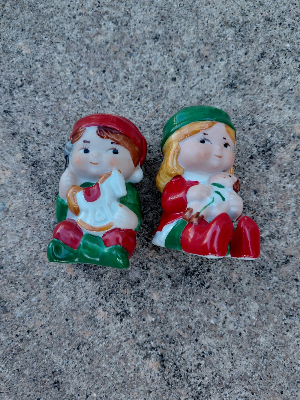 Vintage Toy Shop Elves Salt Pepper Shakers